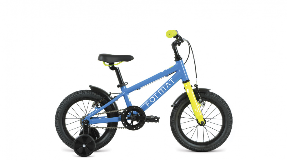 Велосипед детский Format Kids 14" Сине - жёлтый