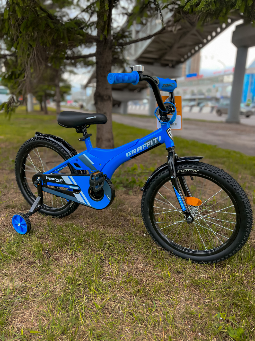 Детский велосипед Graffiti Super Cross 14" синий