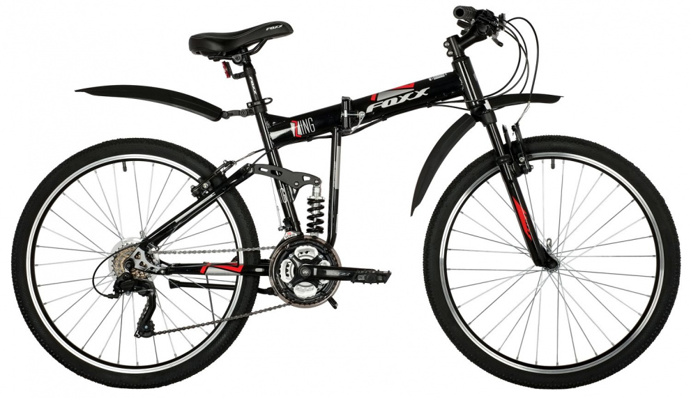 Велосипед Foxx Zing F1 (ST) 26" V Чёрный