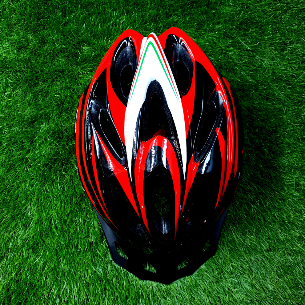 Шлем велосипедный FSD-HL022 Чёрно - красный