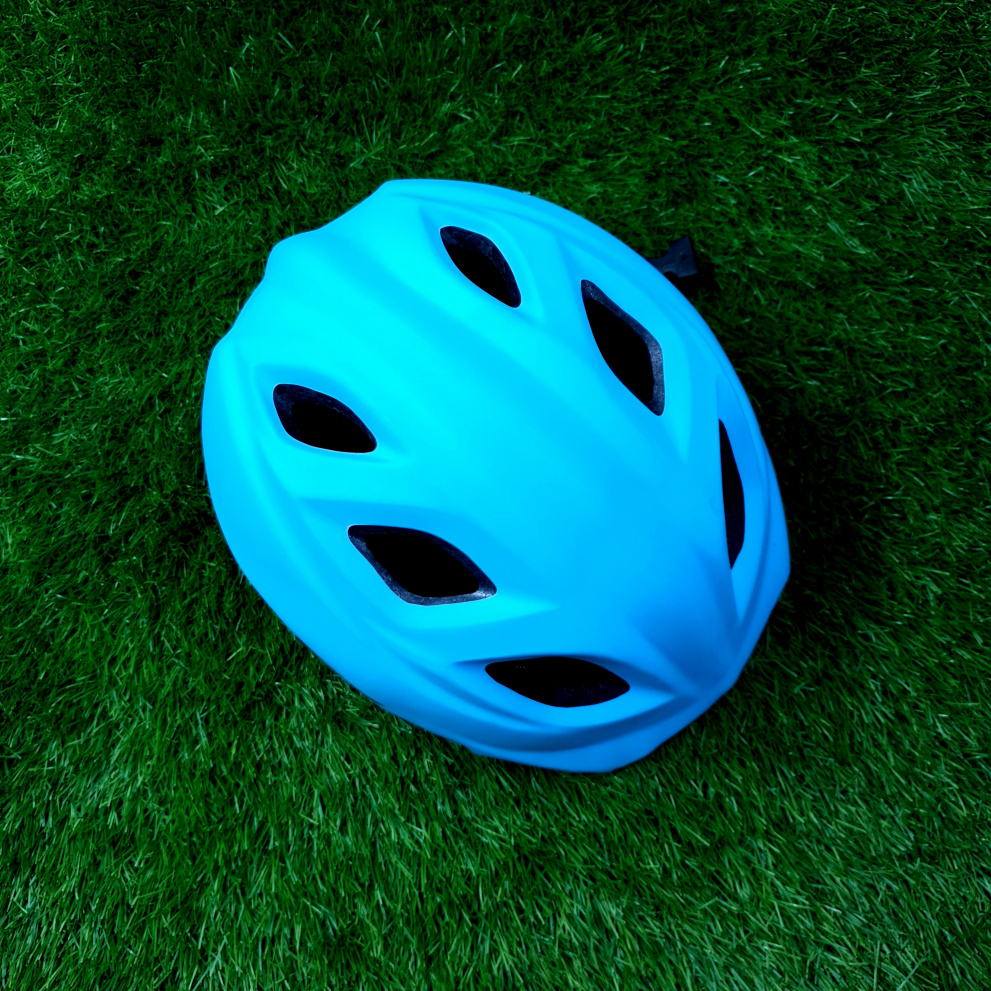 Шлем велосипедный STG HB8-3 голубой - матовый