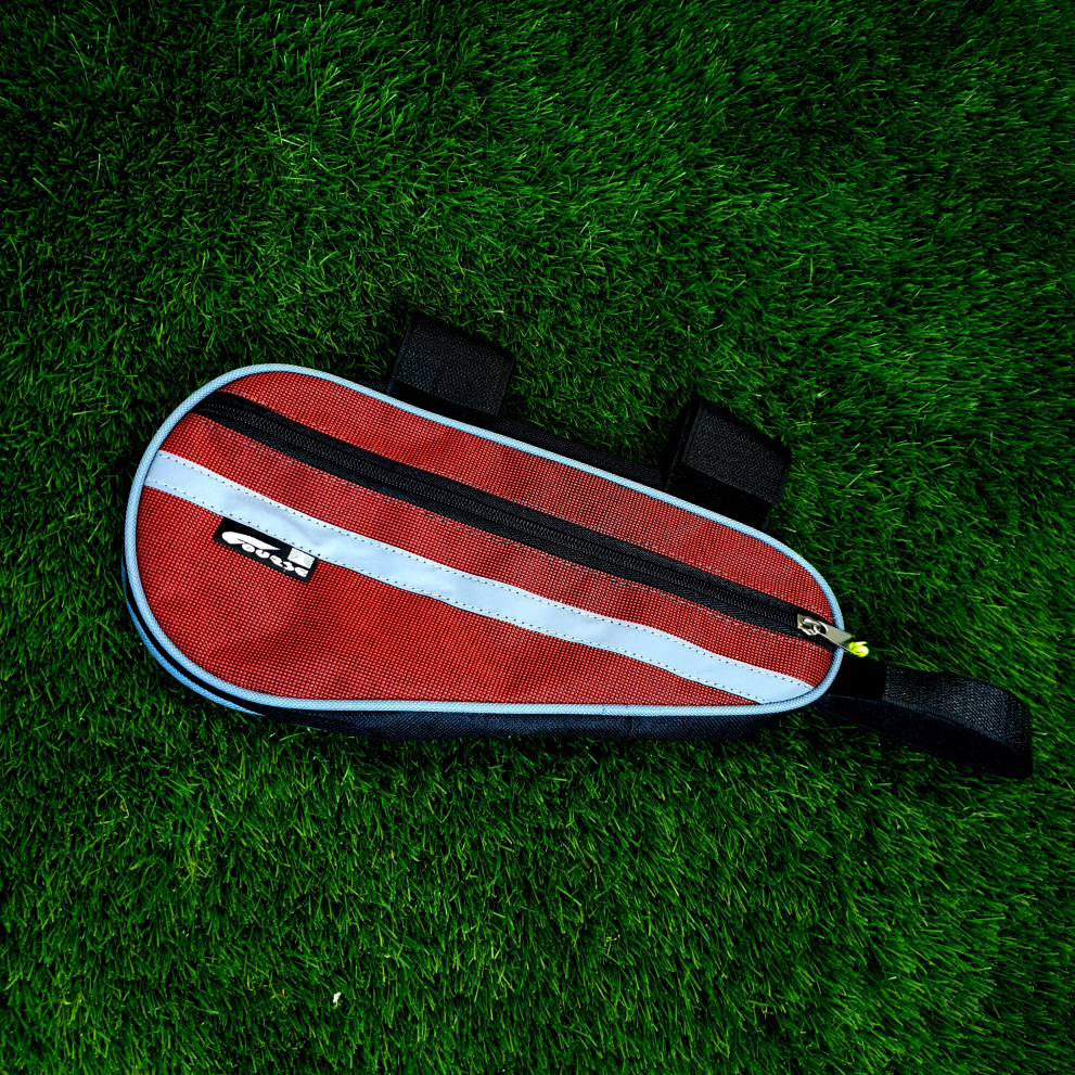 Велосипедная сумка под раму красная (средняя)
