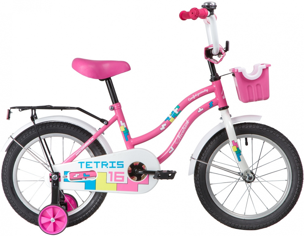 Велосипед детский Novatrack Tetris 16" Розовый