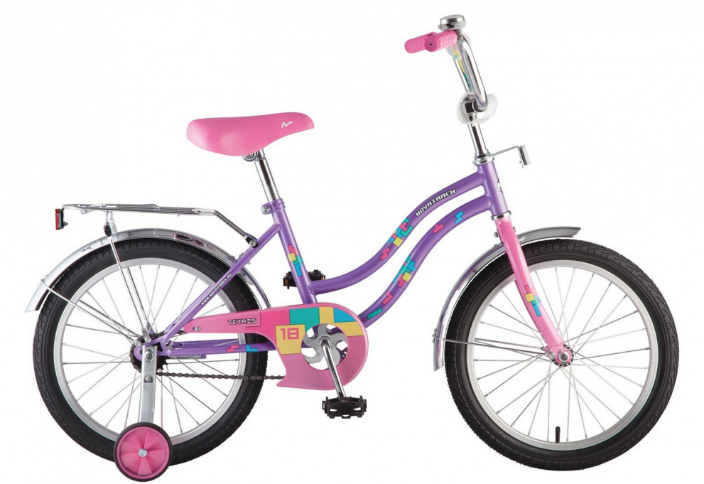Велосипед детский Novatrack Tetris 18" Фиолетовый